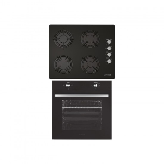  Alveus Yakamoz 2'li Ankastre Set Siyah (GLS640S-MFA604S) Set Outlet Ürün