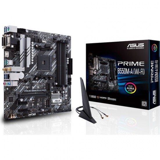 Asus Prime B550M-A (WI-FI) AMD B550 4600 MHz DDR4 Soket AM4 mATX