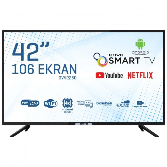 Onvo OV42250 42" 106 Ekran Uydulu Full Hd Smart LED Tv