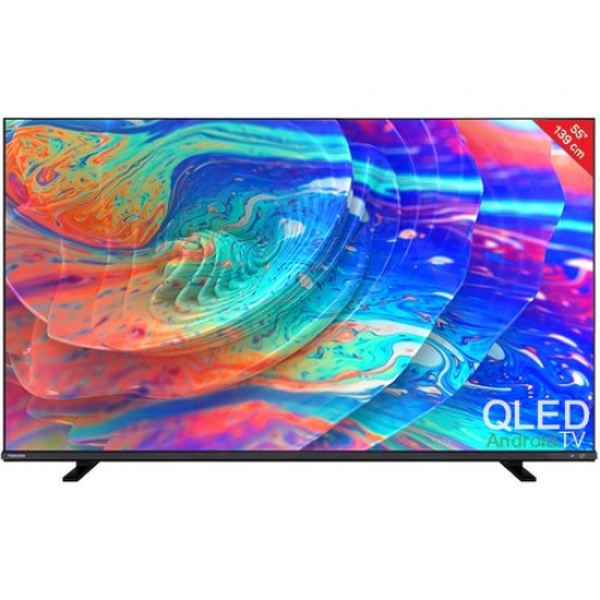 Toshiba 55QA4163DT 4K Ultra Hd 55" 140 Ekran Uydu Alıcılı Android Smart QLED Tv Outlet Ürün